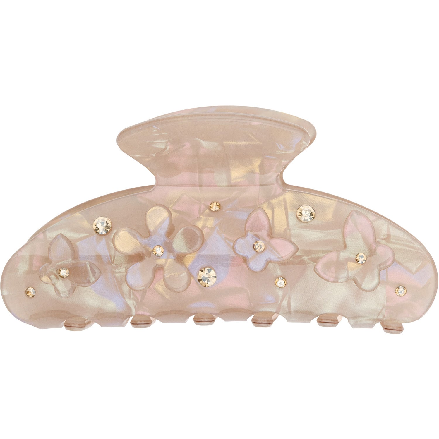 Dark Dark Flower & Butterfly Hair Claw Sand W/Sand - 1 pcs parfym