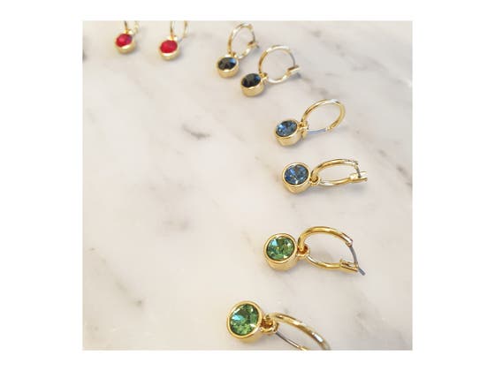 Swarovski Creol Earrings With Swarocski Crystal