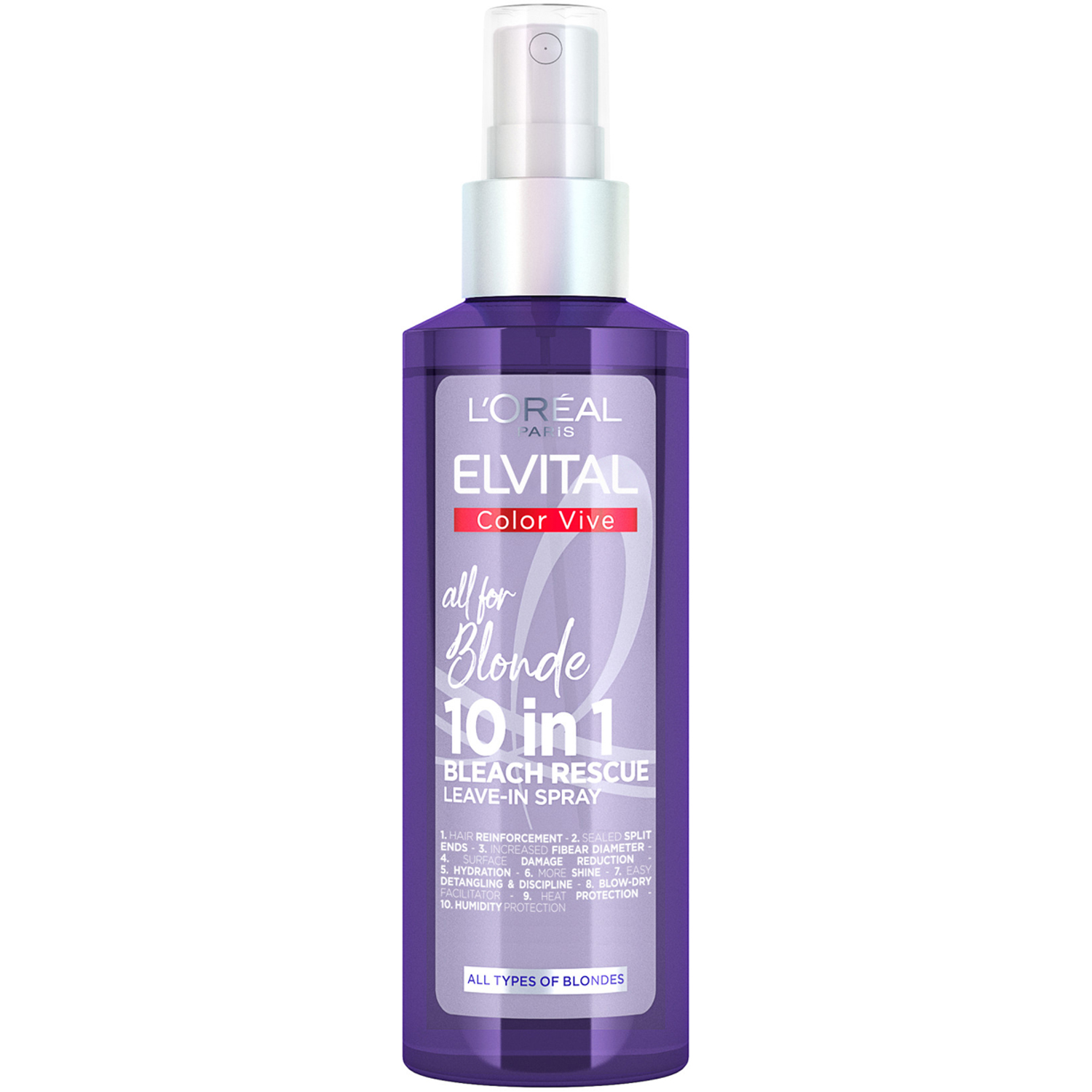 Elvital Color Vive Bleach Rescue Leave-in Spray, 150 ml L'Oréal Paris Hårinpackning