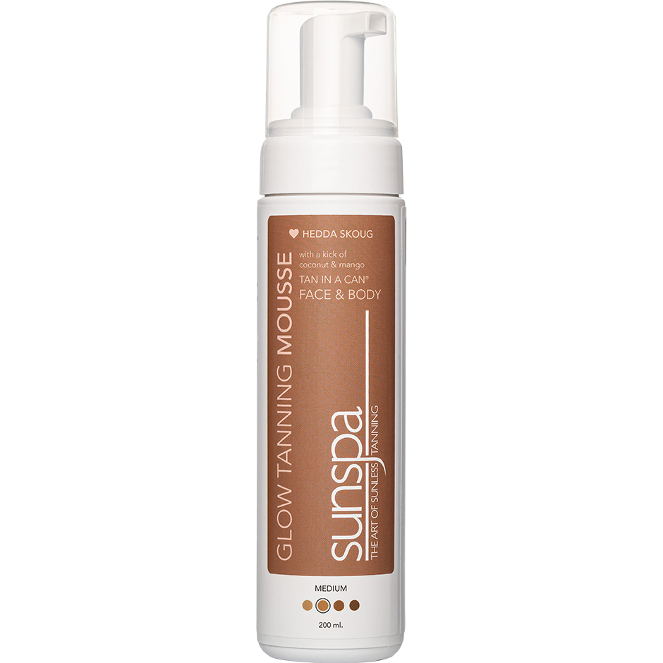 Hedda Skoug Glow Tanning Mousse Medium, 200 ml Sunspa Brun Utan Sol