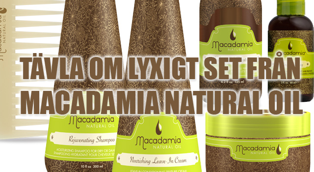Tävla om lyxigt set från Macadamia Natural Oil
