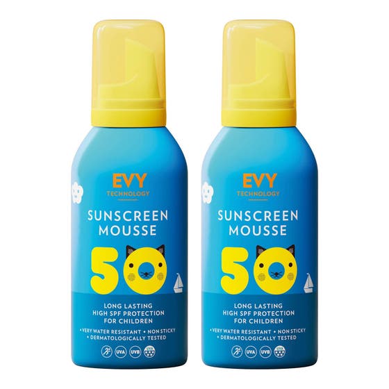 Sunscreen Mousse For Kids SPF50 Duo
