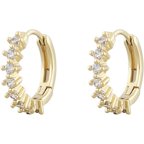 Nuit small ring ear gold/clear