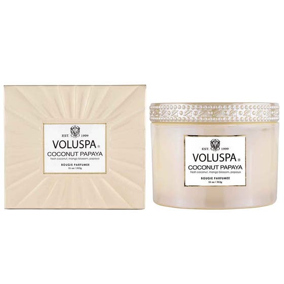 Vermeil Coconut Papaya Candle