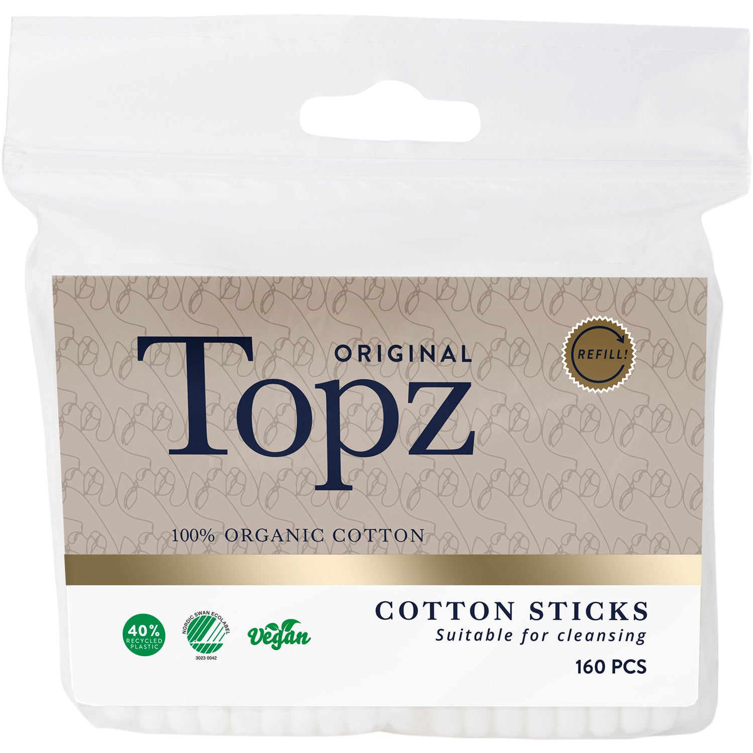 Topz Topz Premium Refill Cotton Sticks 160 pcs parfym