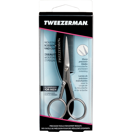 Tweezerman Moustache Scissors with Comb