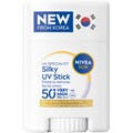 Nivea Sun UV Specialist Silky UV Stick SPF 50+ ger högt solskydd i ett vitt och smidigt stiftformat.