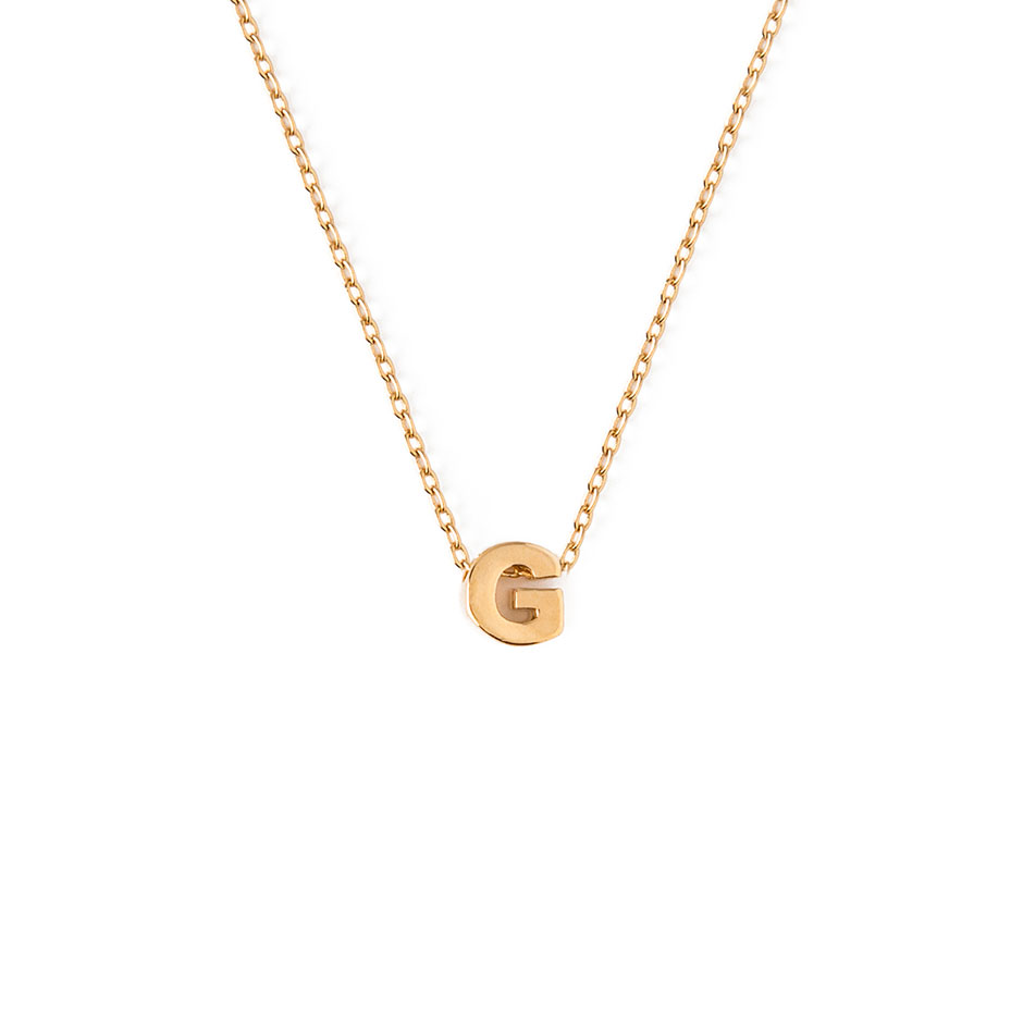 Gold Plated Initial G Necklace Giftbox