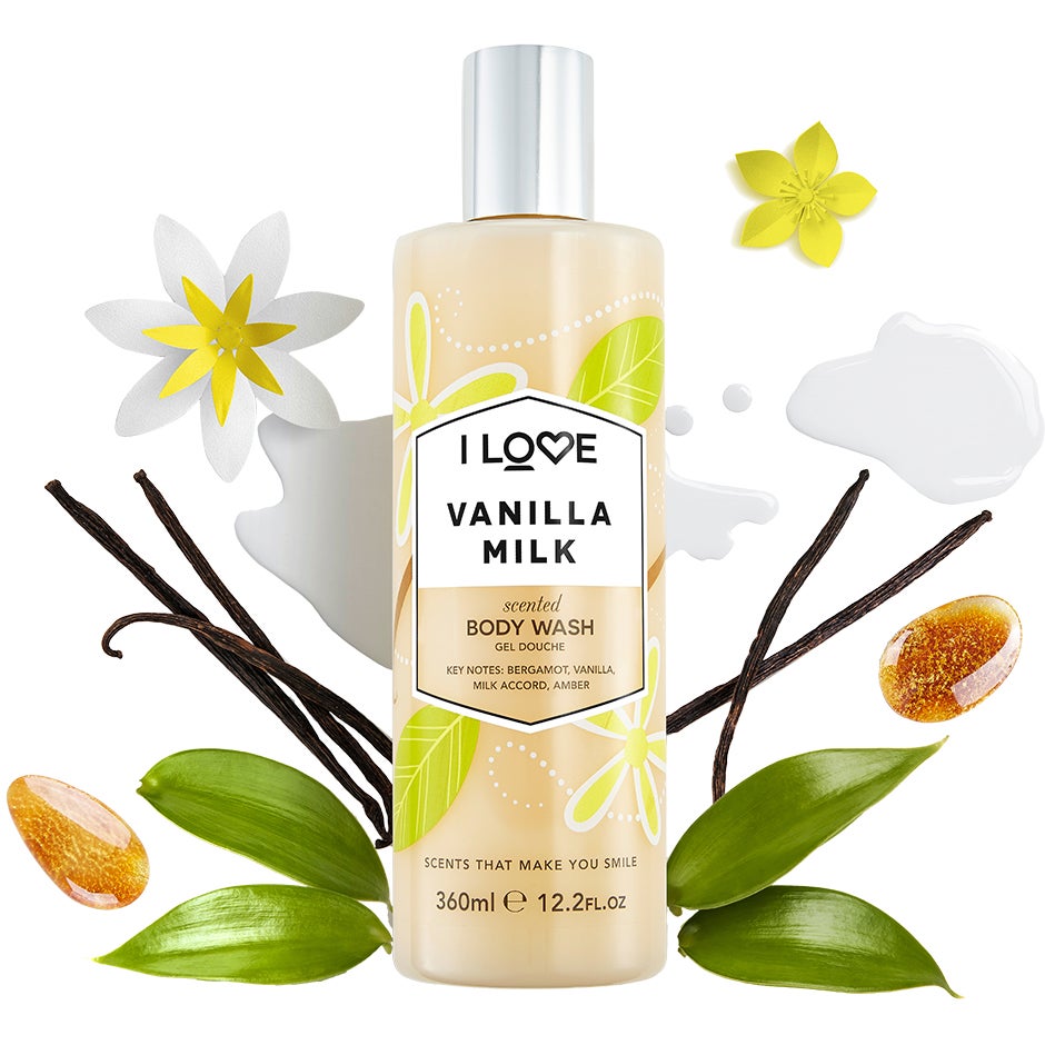 I Love Vanilla Milk Scented Body Wash - 360 ml
