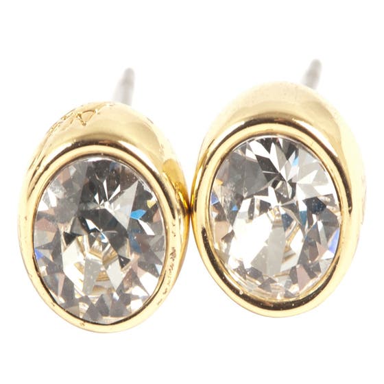 Swarovski Earring Gold/Crystal