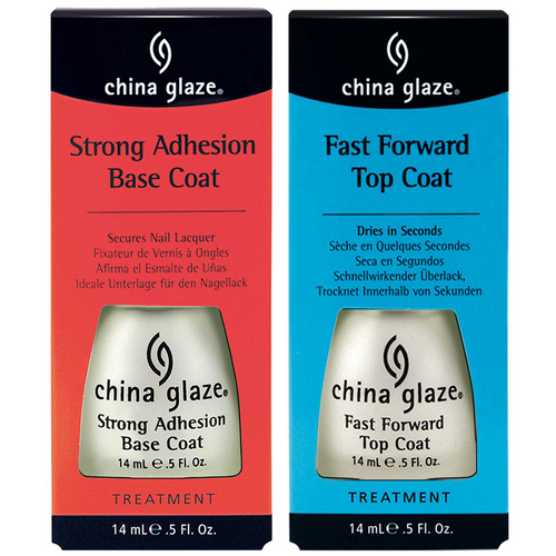 China Glaze China Glaze Fast Forward Top Coat + Base Coat