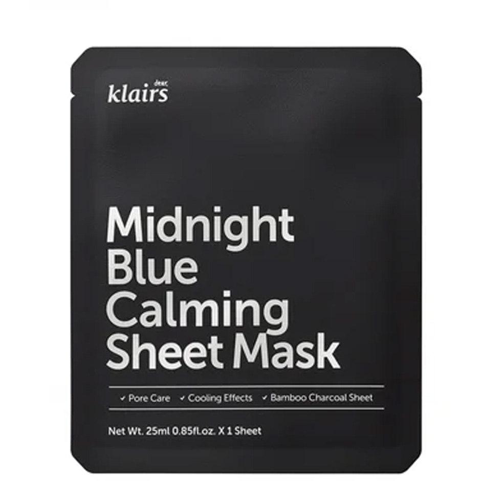 Midnight Blue Calming Sheet Mask, 25 ml Klairs Ansiktsmask