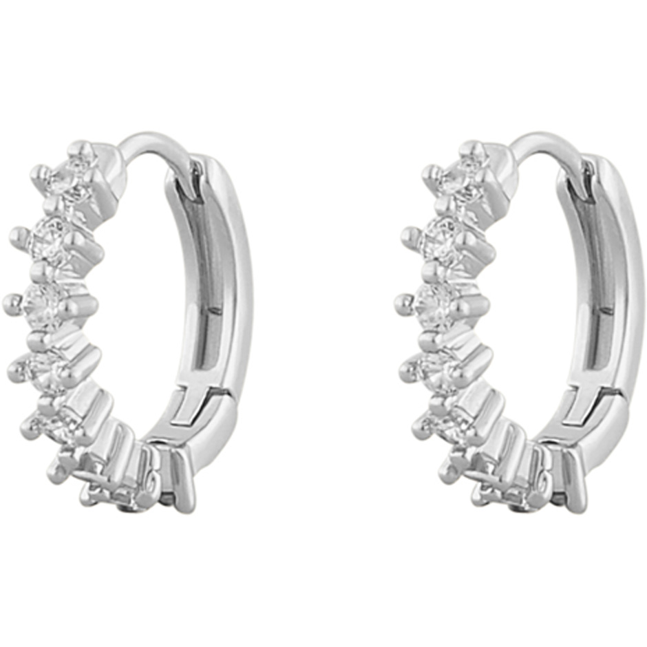 Nuit small ring ear silver/clear