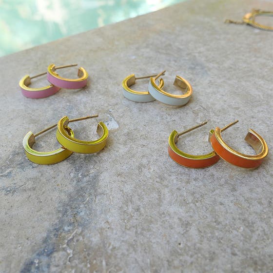 Steel Enamel Creol Steel Gold White