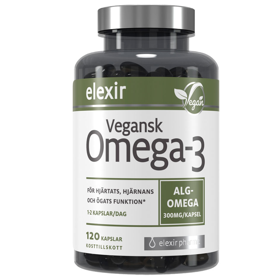 Omega-3 Vegansk  Elexir Pharma Kosttillskott