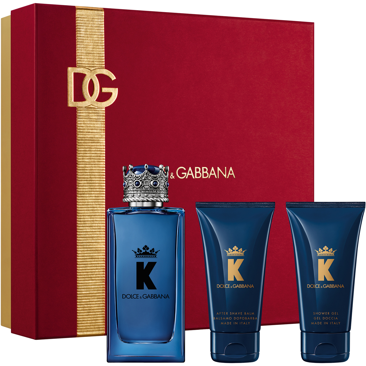 Dolce & Gabbana K by 100 ml + After Shave Balm 50 ml + Shower Gel 50 ml Gift box
