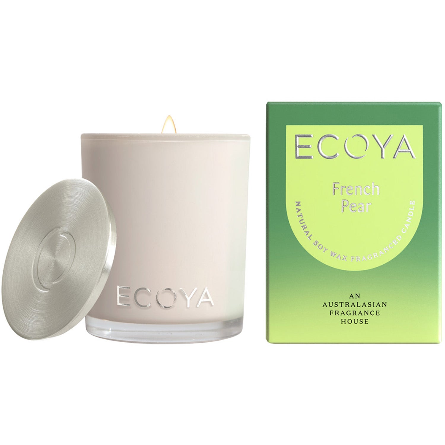 Ecoya French Pear Candle 80 gr 25t brennetid - 80 g
