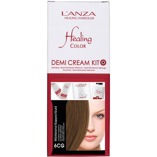 L'ANZA Healing Color Demi Cream Kit, 6CG Mörkblond Koppar/Guld