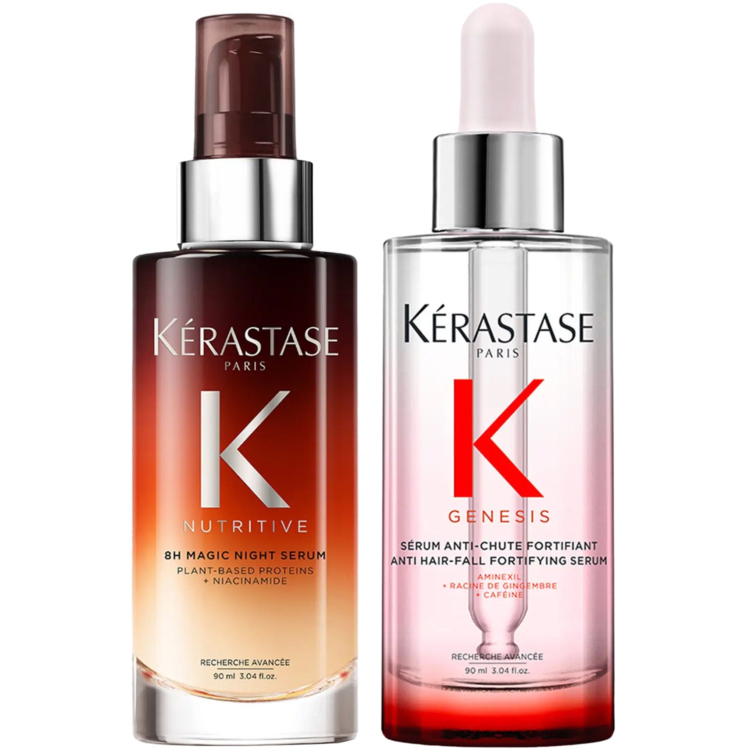 Kérastase Serum Duo 8H Overnight Serum + Genesis Scalp Serum - 180 ml
