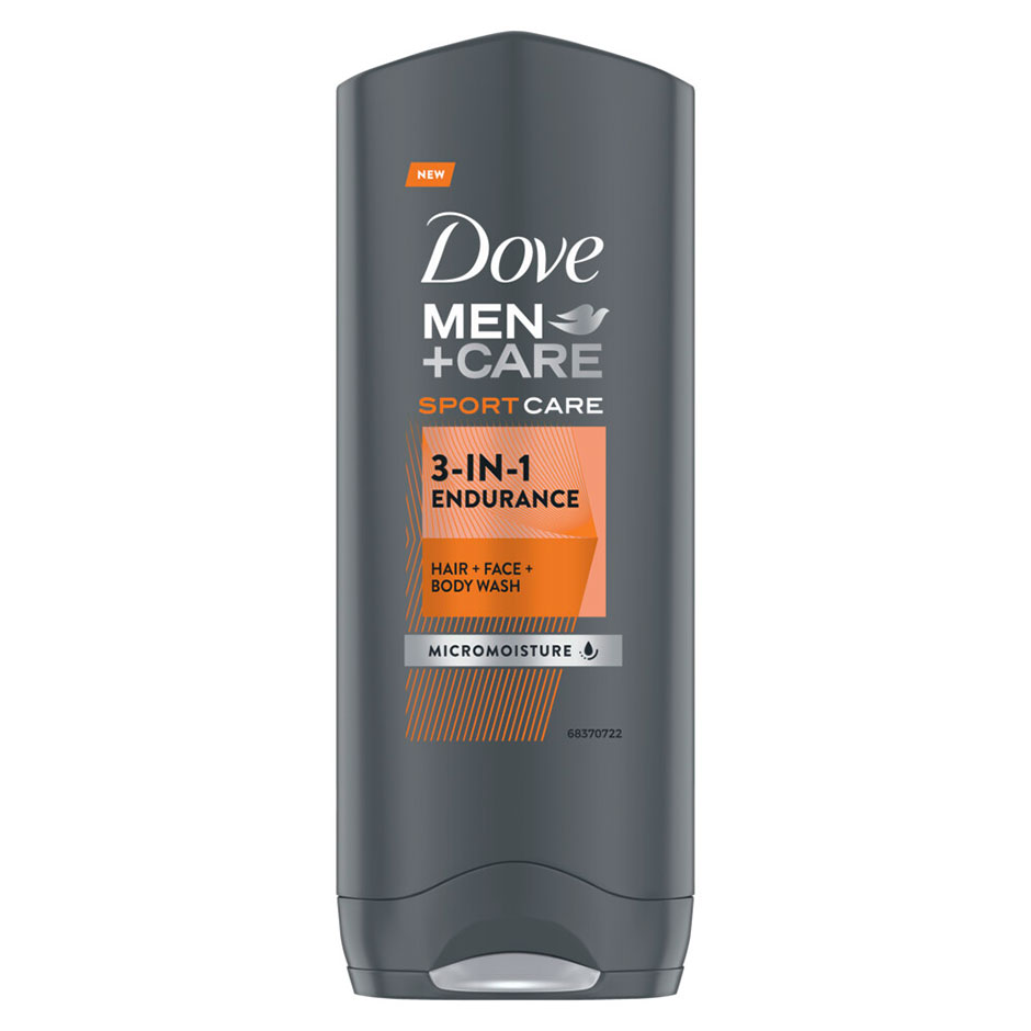 Men+Care Sport Endurance 3-in-1, 250 ml Dove Kroppsrengöring för män