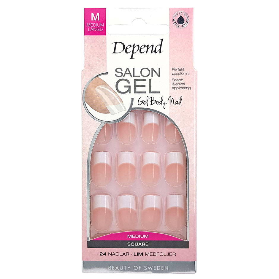 Salon Gel Rosa Square Medium,  Depend Lösnaglar