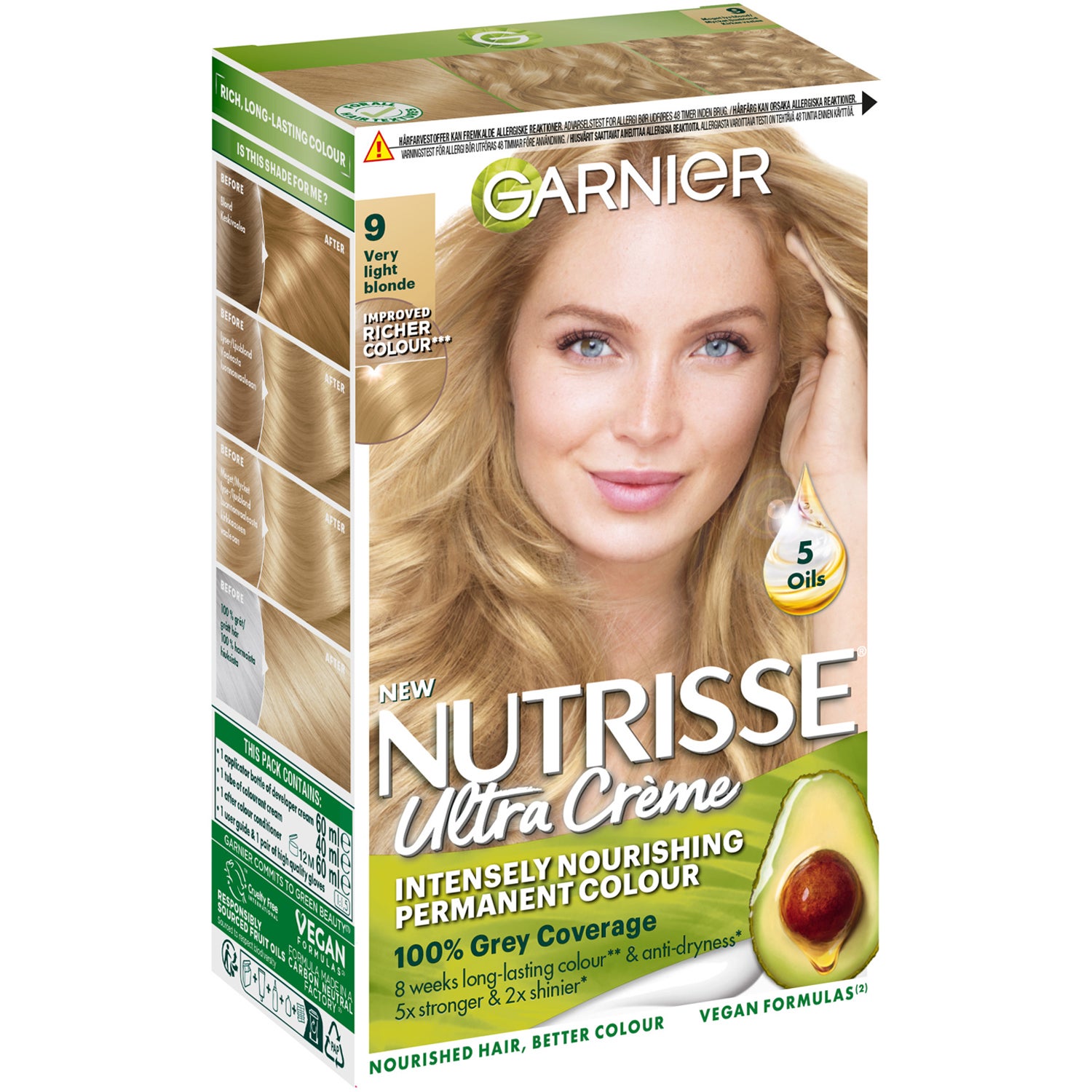 Garnier Nutrisse Ultra Crème 9 Very Light Blond - 1 pcs