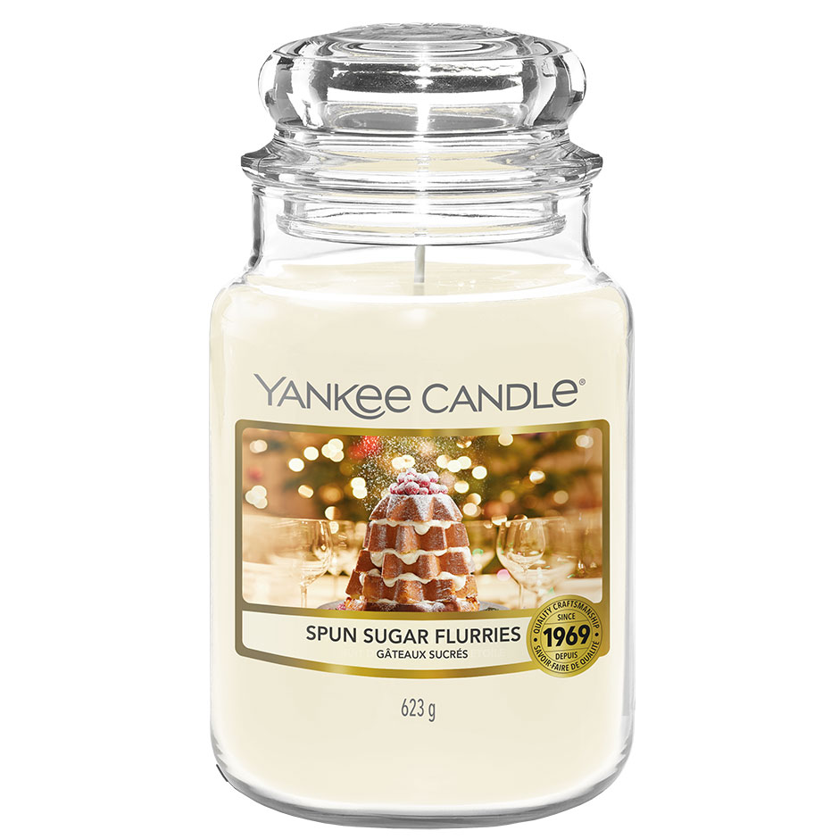 Classic Spun Sugar Flurries, Yankee Candle Doftljus