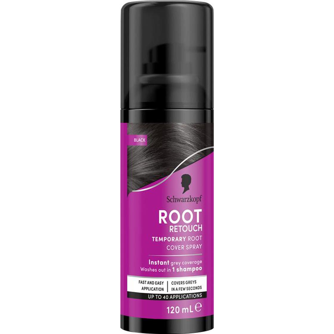 Schwarzkopf Root Retoucher Black 120 ml | Eleven.se