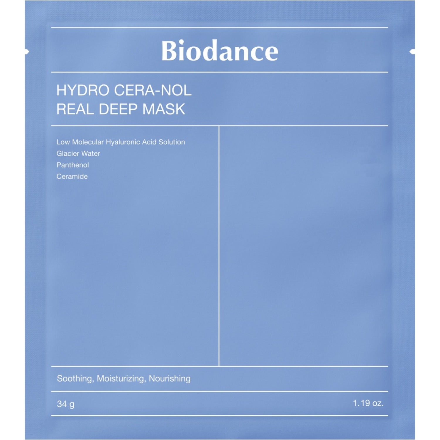 Biodance Biodance Hydro Cera-Nol Real Deep Mask 1 pcs - 34 g parfym