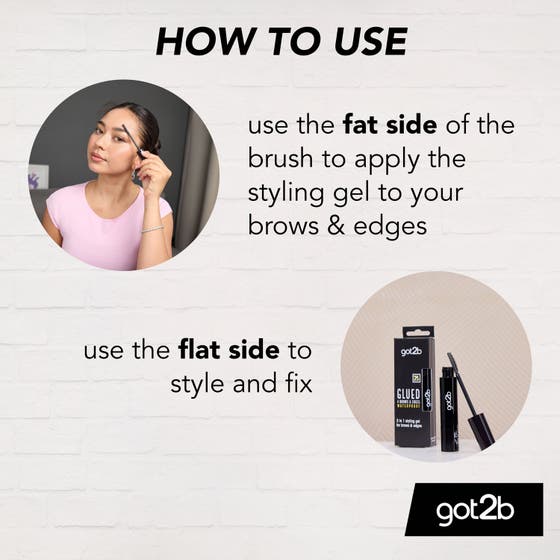 Glued 2-in-1 Gel 4 Brows & Edges Waterproof