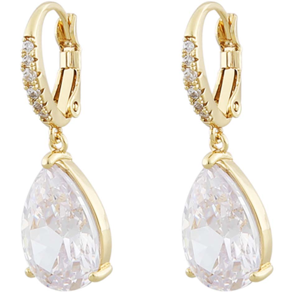 Saturday short pendant ear gold/clear