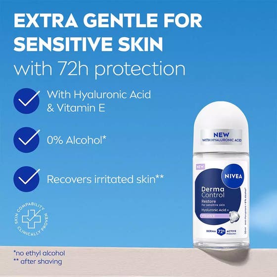 Antiperspirant Deo Derma Control Restore Sensitive Roll On