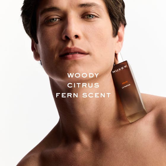 Nuxe Men Eau de Parfum 50 ml herrparfym som visar doftnoter av grapefrukt, muskatellsalvia och vetiver