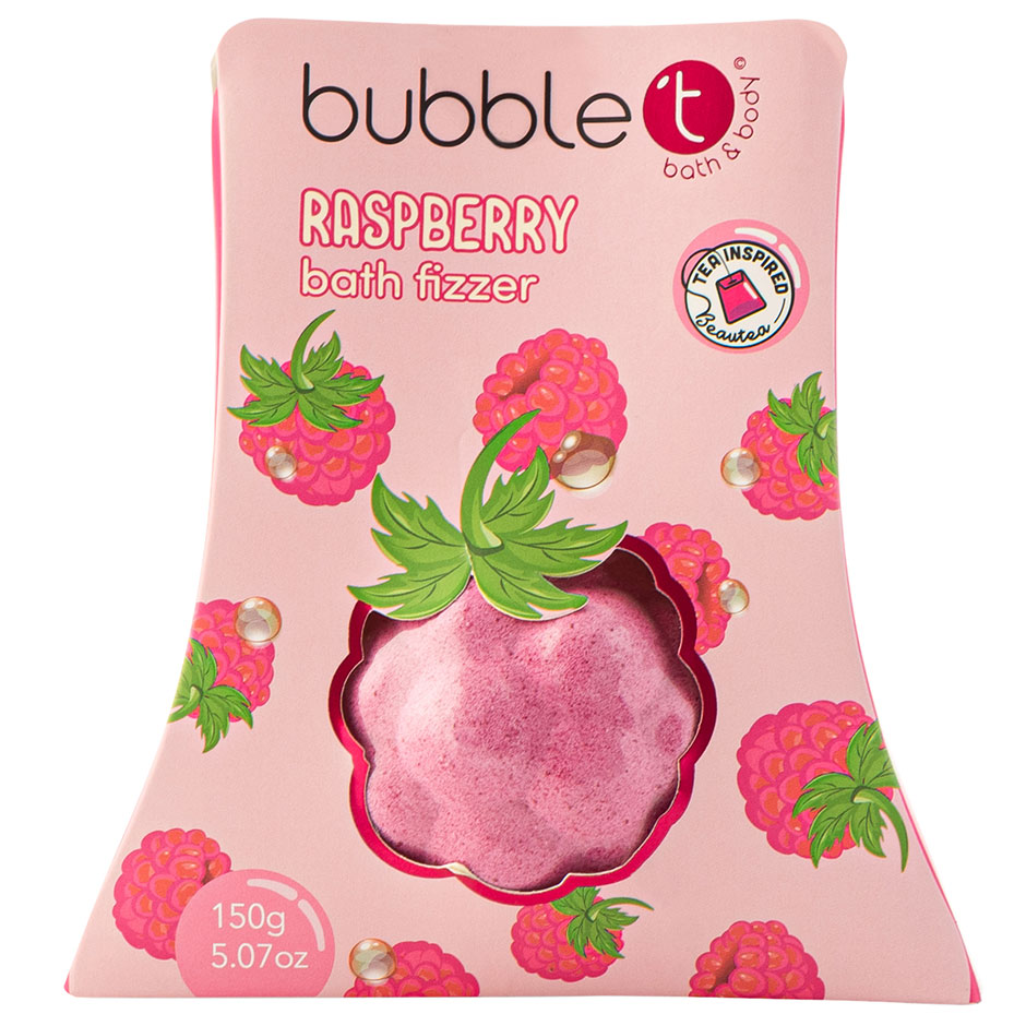 Fruitea Raspberry Bath Fizzer, 150 g BubbleT Badskum & Badsalt