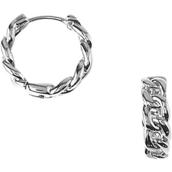 Chain Huggie Hoops Midsize Earrings