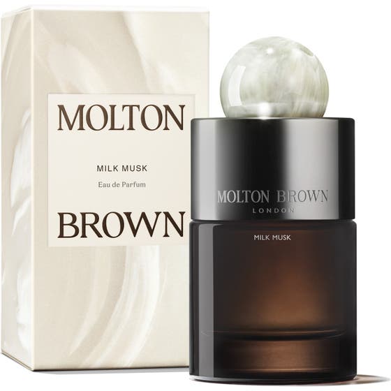 Molton Brown Milk Musk 100 ml Eau de Parfum unisex som visar doftnoter av mjölk, mjuk mysk och benzoin