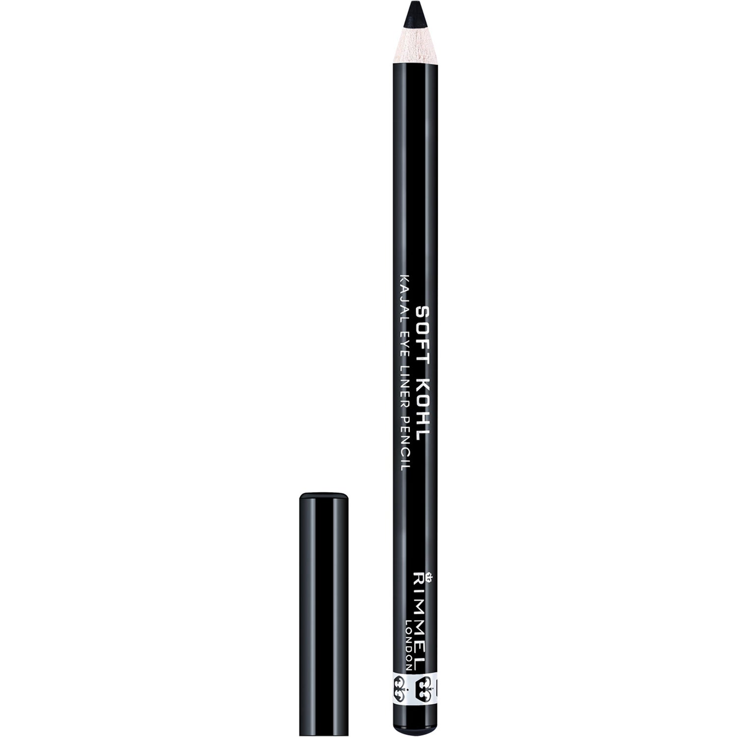 Rimmel London Soft Khol Kajal Eyeliner Pencil Jet Black - 1.2 g