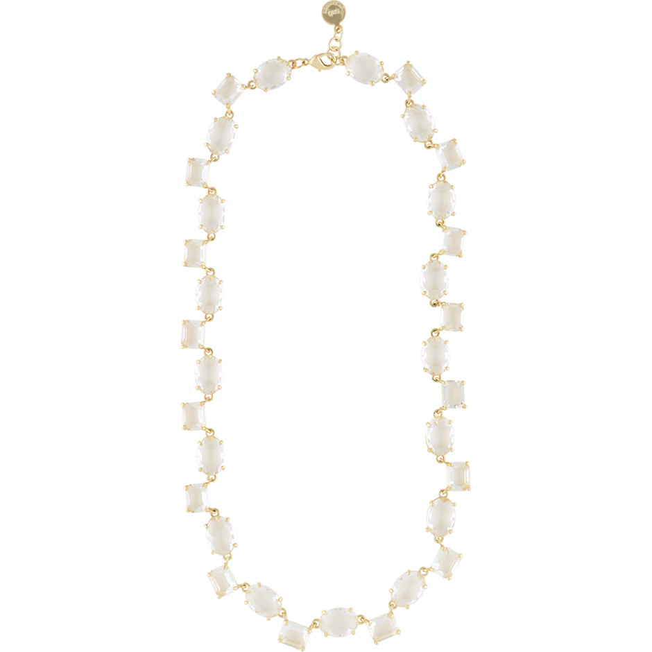 Saturday neck 45 gold/clear,  Snö of Sweden Halsband