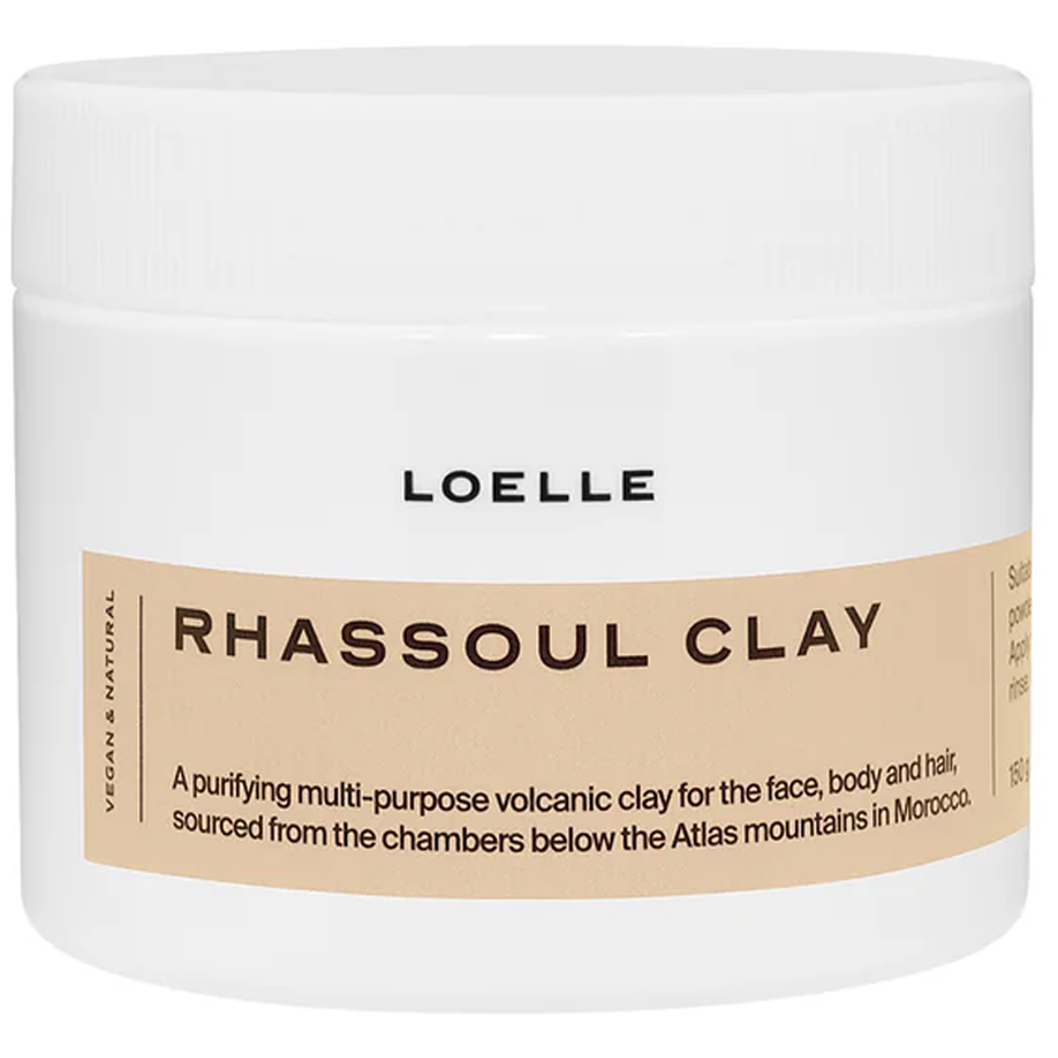 Rhassoul Clay Atlas,  220 g Loelle Ansiktsmask