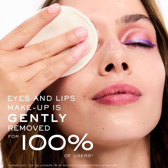 Nuxe Very Rose Biphase Makeup Remover 100 ml sminkborttagning tar bort vattenfast smink i rosa flaska med bubblor