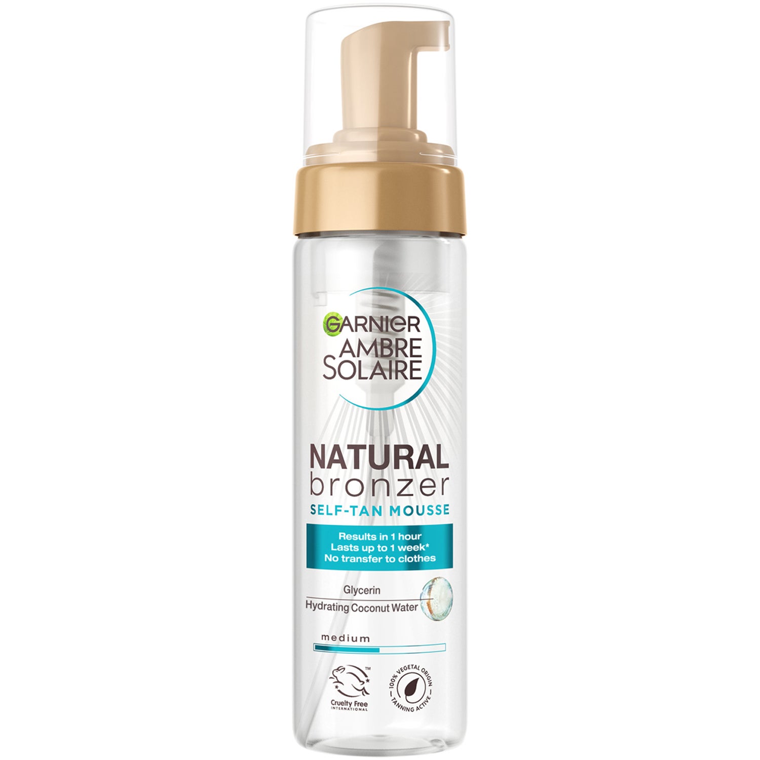 Garnier Ambre Solaire Natural Bronzer Self Tan Mousse - 200 ml