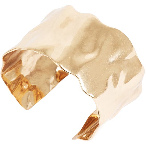 Sculptured Cuff Bracelet Gold