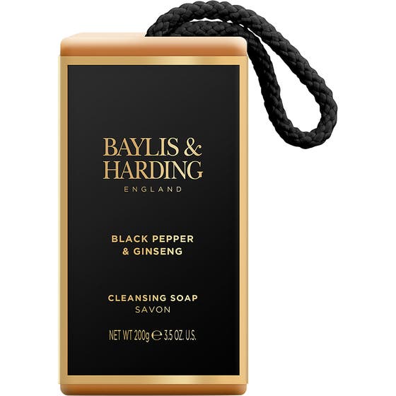 Men's Black Pepper & Ginseng Soap on a Rope
