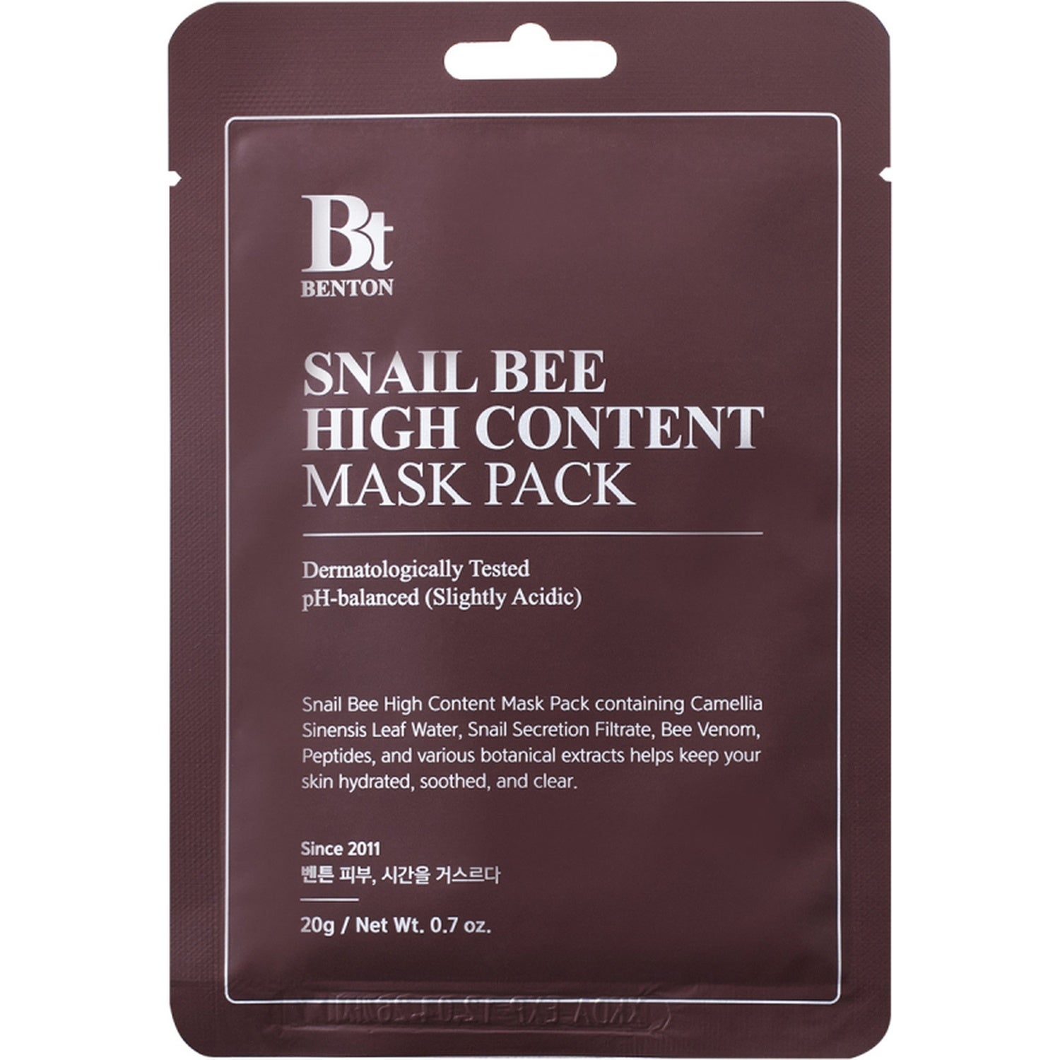 Benton Benton Snail Bee High Content Mask 1 pcs