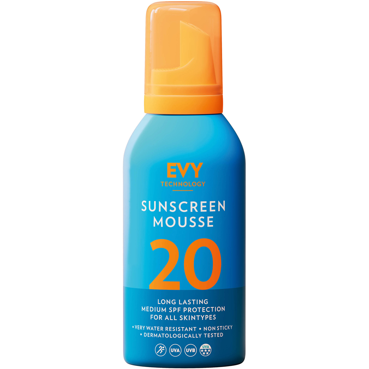 EVY Sunscreen Mousse 20 Medium SPF, 150ml EVY Technology Solprodukter