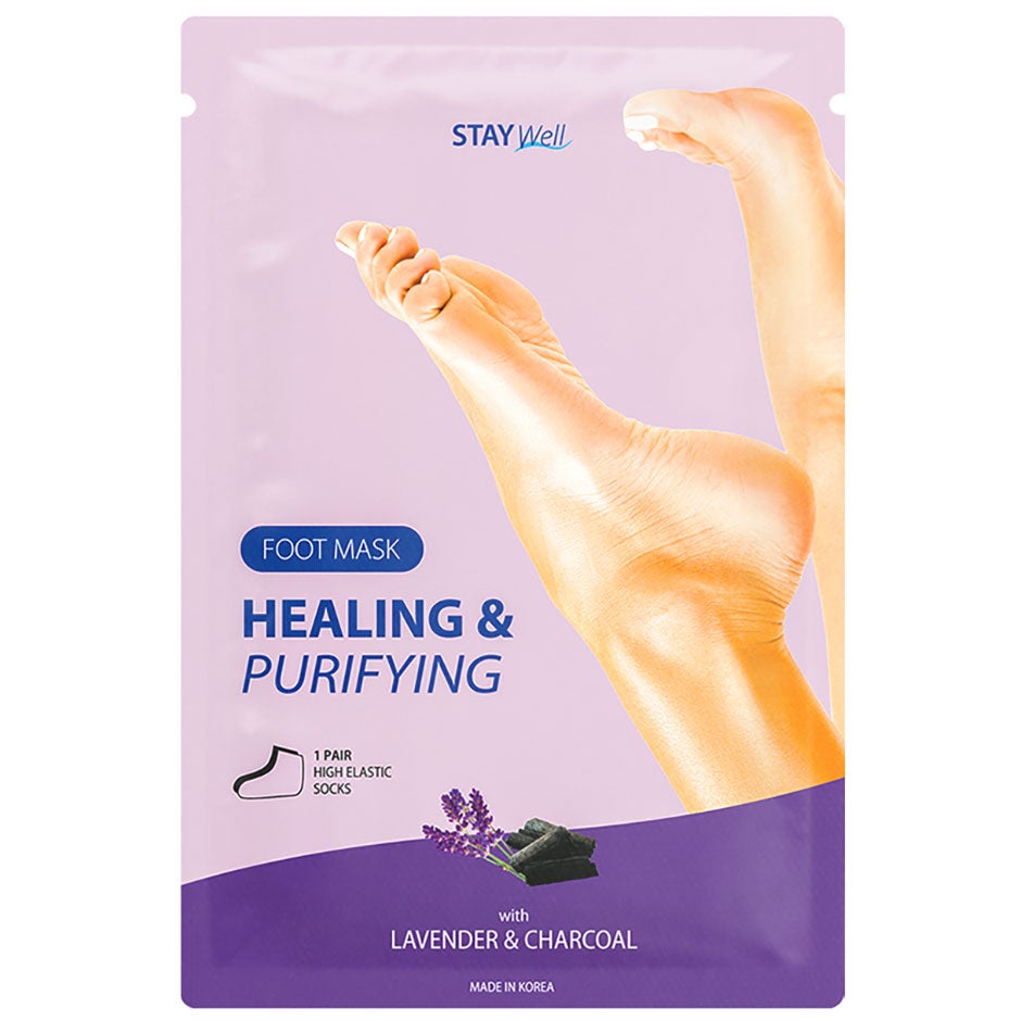 Healing & Purifying Foot Mask Charcoal,  Stay Well Fotfil & Tillbehör