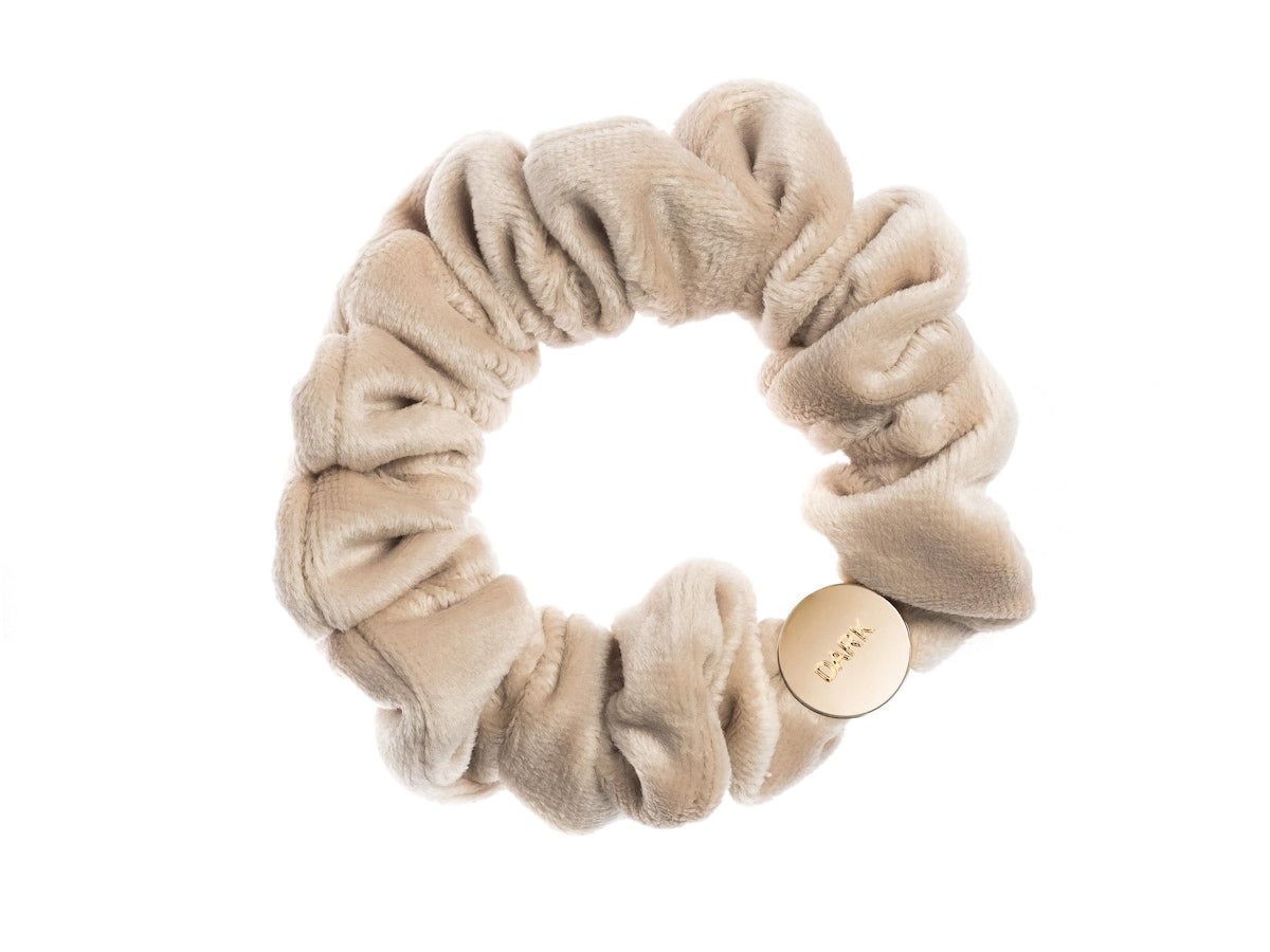 Dark Mini Velvet Scrunchie Hair Braid Sand pcs 1