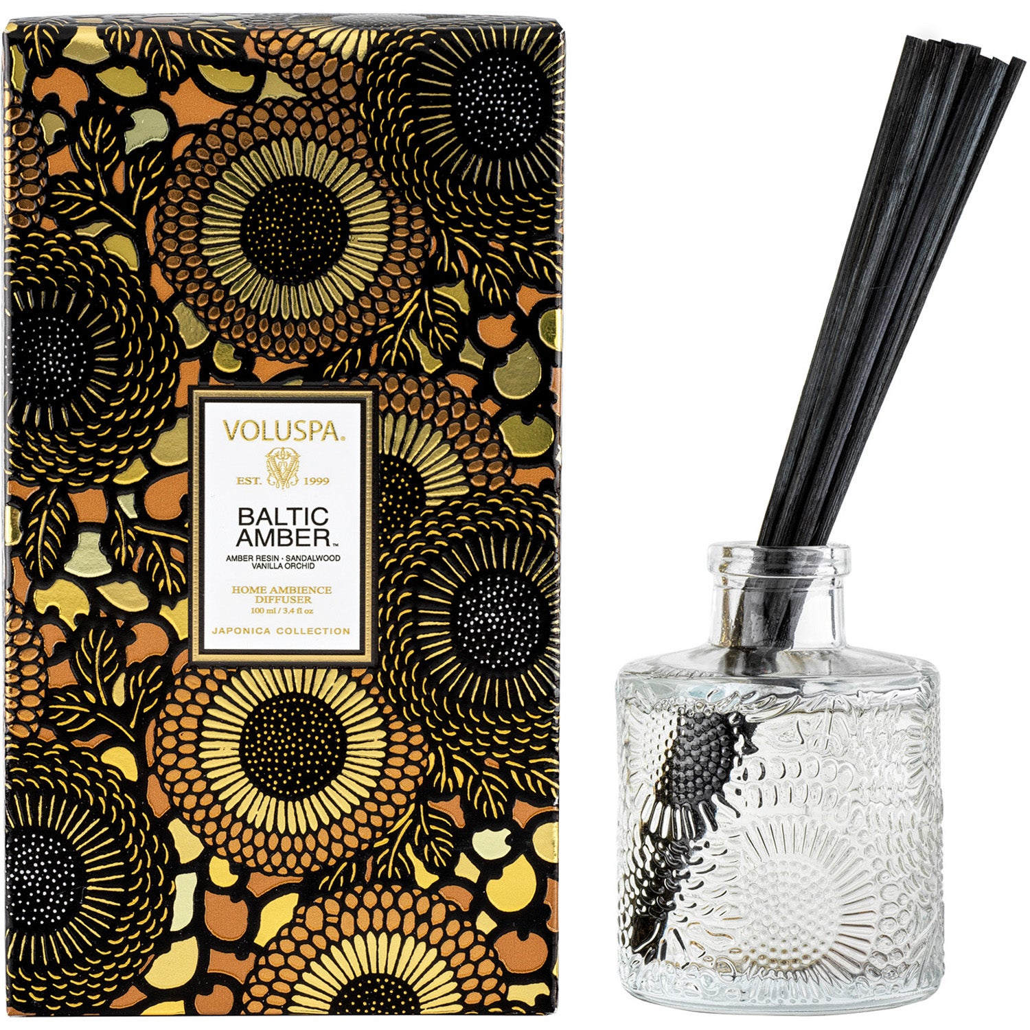 Voluspa Reed Diffuser Baltic Amber - 100 ml