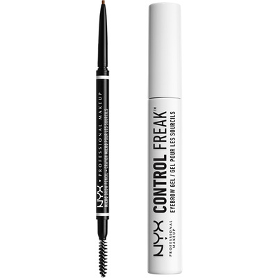 NYX Professional Makeup Micro Brow Pencil Ash Brown + Control Freak Eyebrow Gel