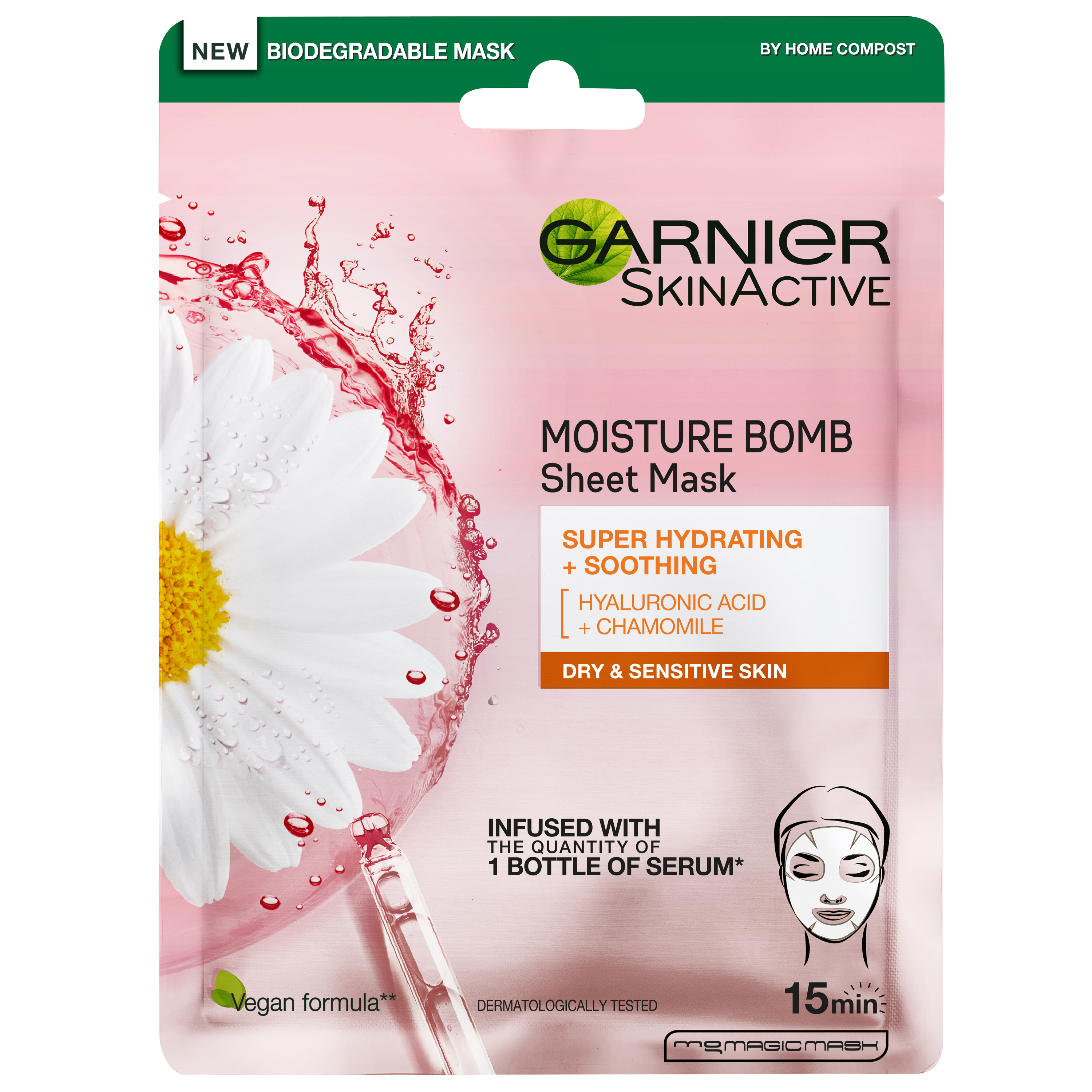 Moisture Bomb Super-Hydrating Soothing Mask  Garnier Sheet Masks
